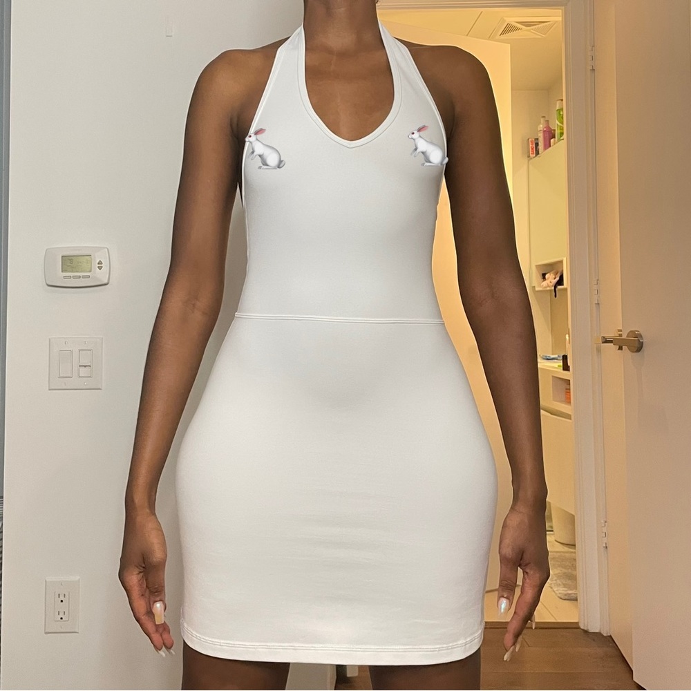 🦙 White Wilfred Free Whistle Dress